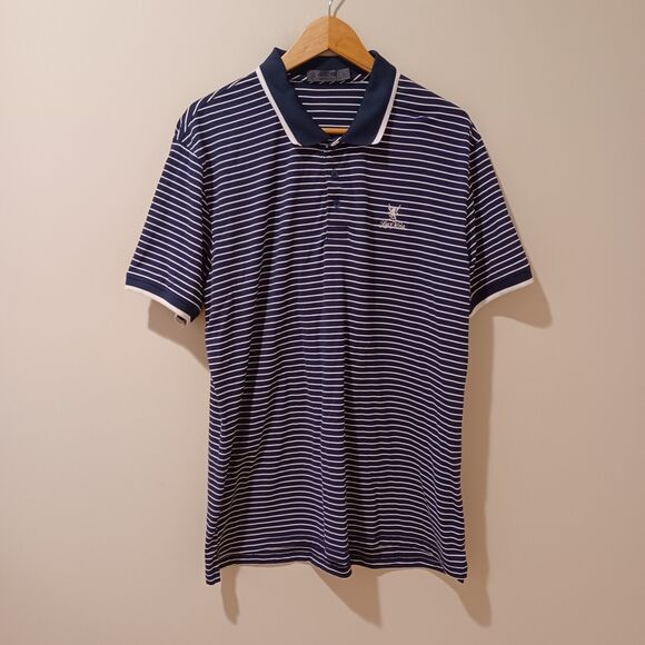 G/FORE | Shirts | Gfore Mens Perforated Wide Stripe Golf Polo Shirt In ...